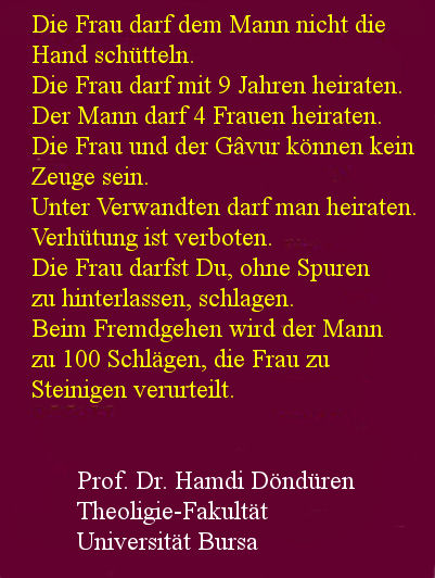 Die Denkweise eines Theologie Professors in der Türkei